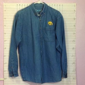 URBAN COLOR men's M button Down shirt button DOWN collar, 3 BUTTONS AT WRIST